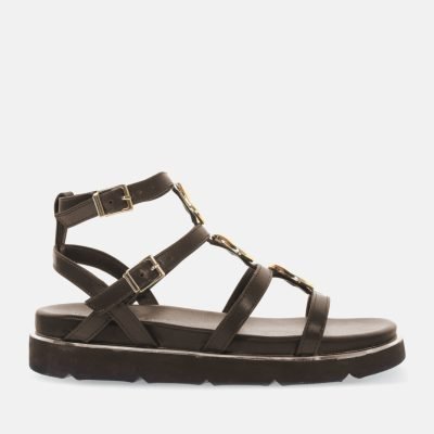 Sandali platform accessori metallo Testa di Moro