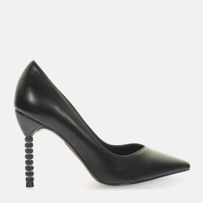 Décolleté tacco alto dettaglio strass nero