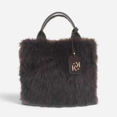 Borsa a mano ecopelliccia fur tmoro