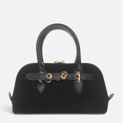 Borsa a mano mini dettaglio cintura nero